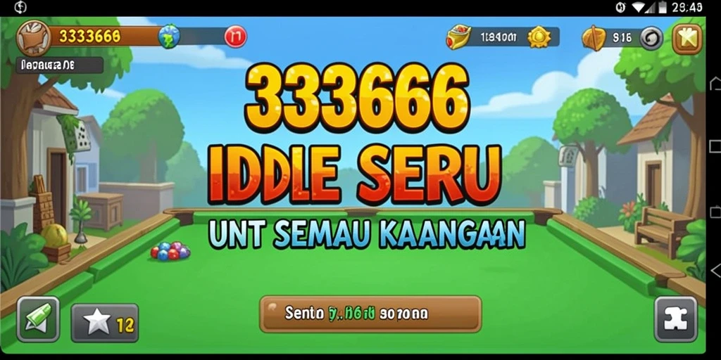 Tampilan menarik dari gameplay Idle di 333666.