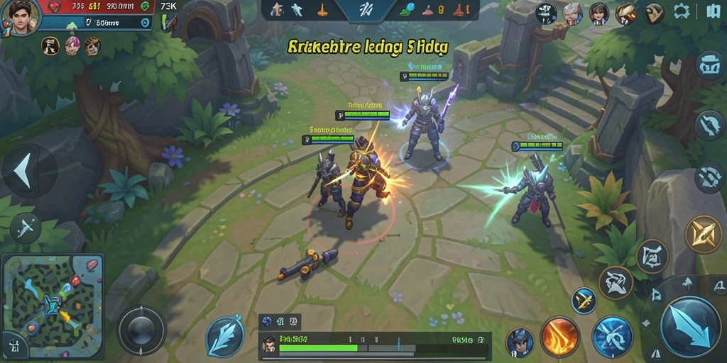 Screenshot menampilkan pertempuran strategis dalam permainan SLG 73K.