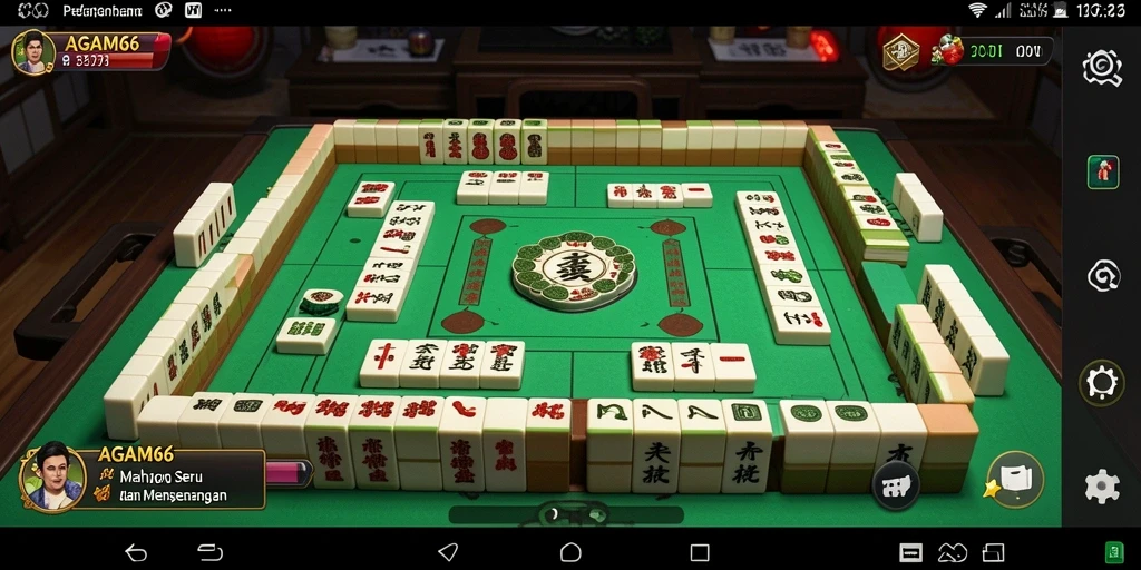 Tampilan gameplay menarik dari permainan Mahjong AGAM66.