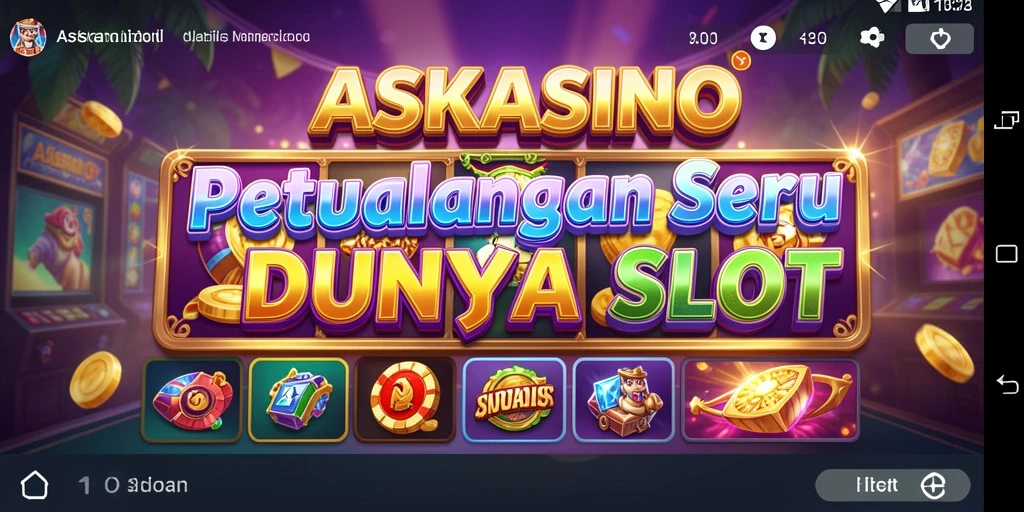 Tampilan gameplay menarik dari ASKASINO dengan berbagai mesin Slot.