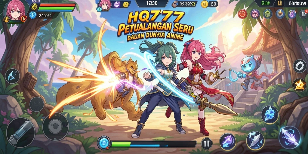 Tampilan menarik dari gameplay Anime yang seru.