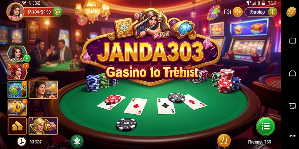 Screenshot gameplay JANDA303 menampilkan keseruan permainan kasino yang menarik.