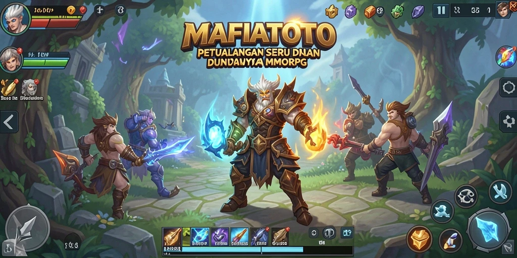 Screenshot gameplay MAFIATOTO yang menunjukkan pertarungan epik antar pemain.