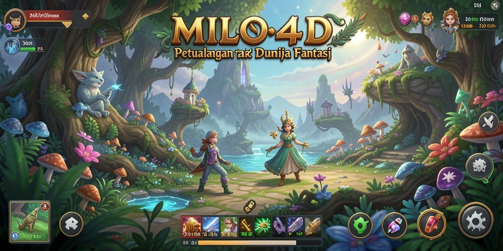 Screenshot gameplay <strong>MILO4D</strong> menunjukkan petualangan seru di dunia fantasi.