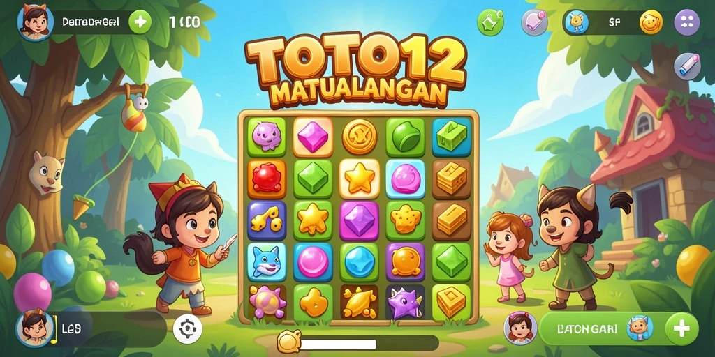 Tampilan gameplay TOTO12 yang penuh warna dan menarik.