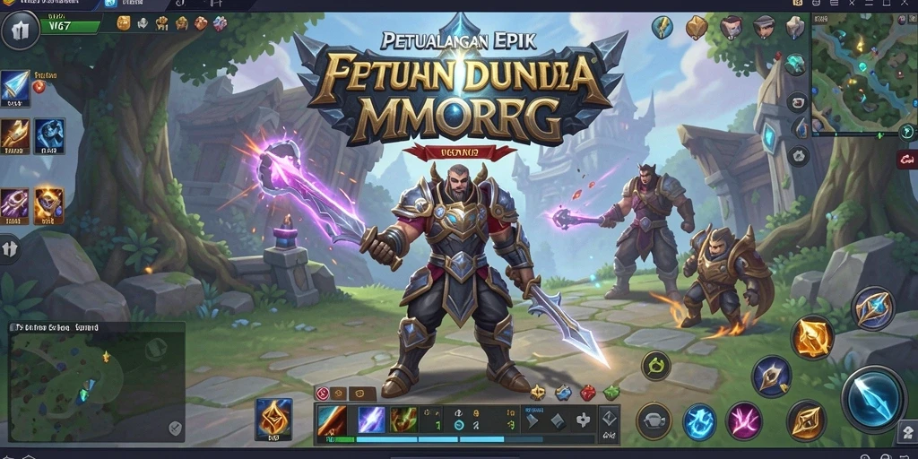 Tampilan gameplay W67 yang menakjubkan dalam dunia MMORPG.