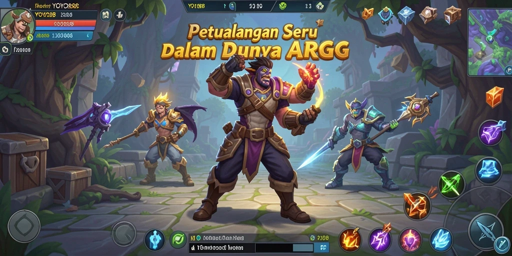 Screenshot menampilkan aksi seru dalam pertempuran ARPG di YOYO88.